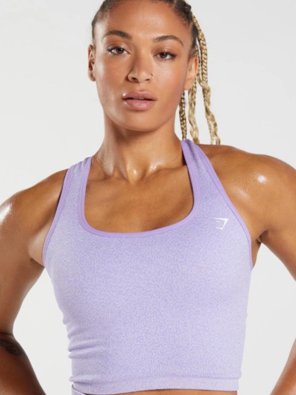 Gymshark Lavender Scoop Neck Racerback Sports Bra